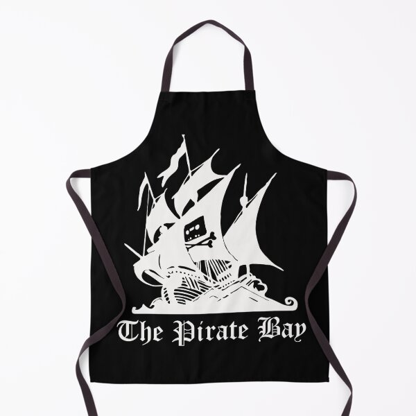 Item preview, The Pirate Bay Logo [White On Black] designed and sold by DarklingAnubiss.
