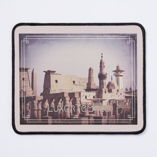 Item preview, Temple of Luxor, mosques, Coptic church, vintage photo inspiration old postcard, ancient Egypt photography designed and sold by art-of-egypt.