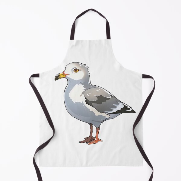Item preview, Cute Snazzy Seagull in Gray Color designed and sold by CozyKawaiiArt.
