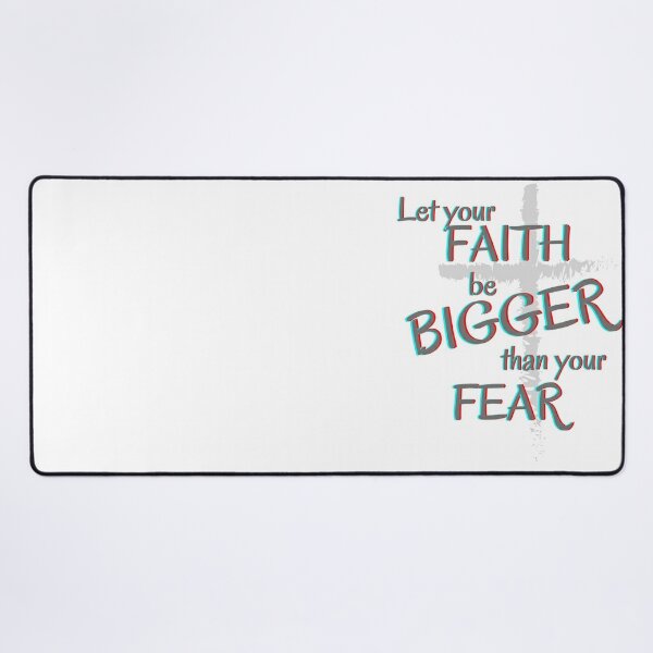 Let Your Faith Be Bigger Than Your Fear Letrero De Chapa De Metal