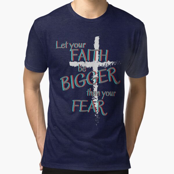 Let Your Faith Be Bigger Than Your Fear Letrero De Chapa De Metal