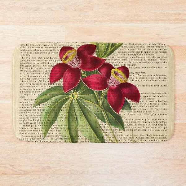 Item preview, Botanical print, on old book page - Tulip Gesner designed and sold by Art by Lilia.