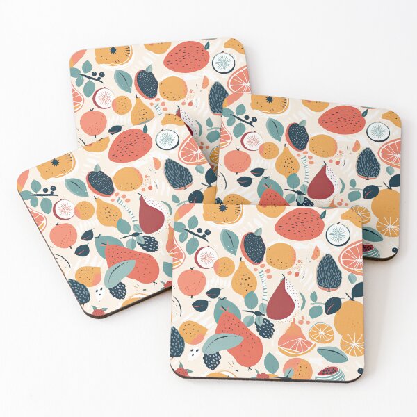 Item preview, Colorful Tropical Fruits Fruit Pattern designed and sold by Wonder Of Light.