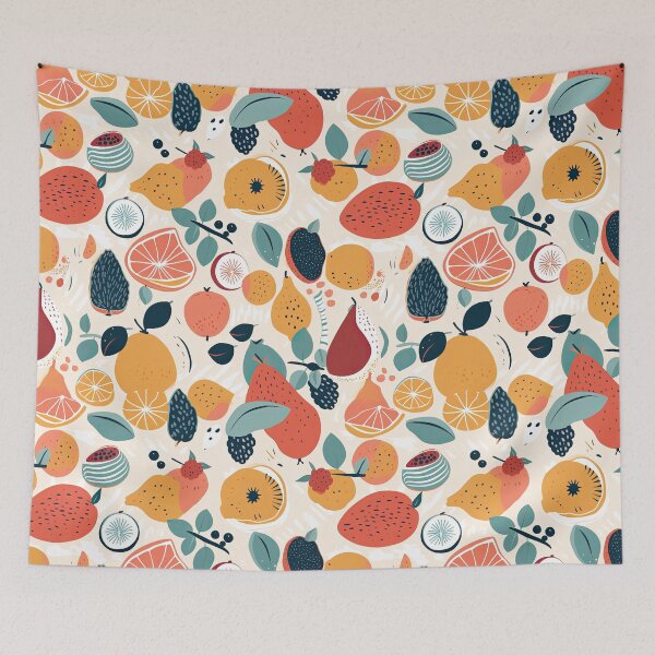 Item preview, Colorful Tropical Fruits Fruit Pattern designed and sold by Wonder Of Light.