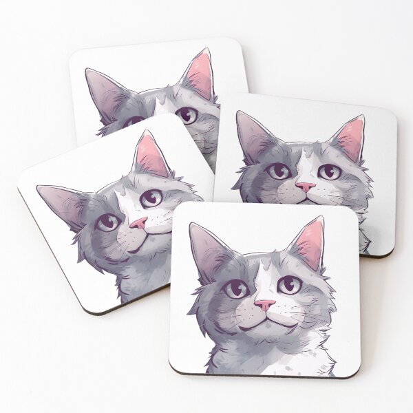 Artikelvorschau, Adorable Grey Cat - Softness and Feline Elegance entworfen und verkauft von Neuronexia.