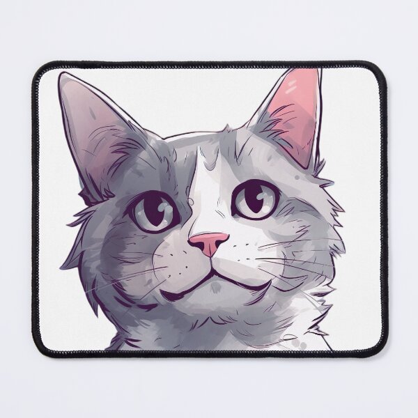 Item preview, Adorable Grey Cat - Softness and Feline Elegance designed and sold by Neuronexia.