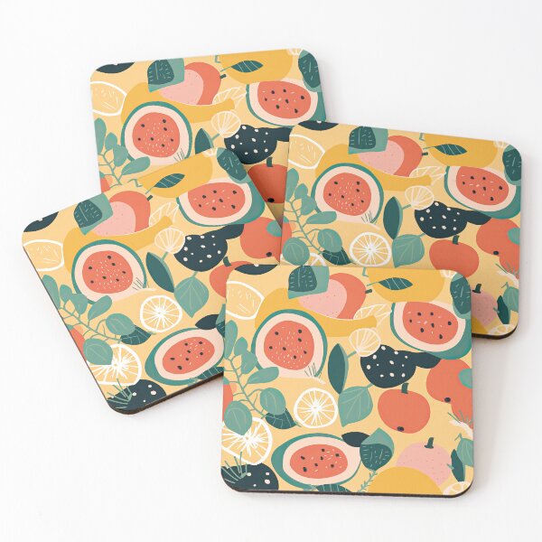 Item preview, Colorful Tropical Fruits Fruit Pattern designed and sold by Wonder Of Light.