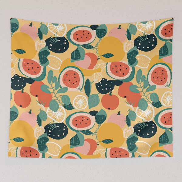 Item preview, Colorful Tropical Fruits Fruit Pattern designed and sold by Wonder Of Light.