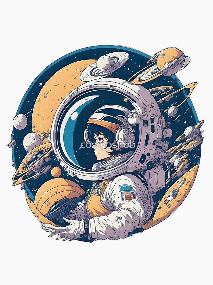 Download wallpaper 3840x2160 girl, astronaut, spaceship, anime 4k uhd 16:9  hd background