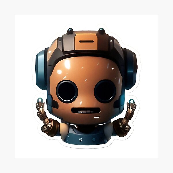 Item preview, Cute Robot 3 - chibi robot design designed and sold by SheepAttack.