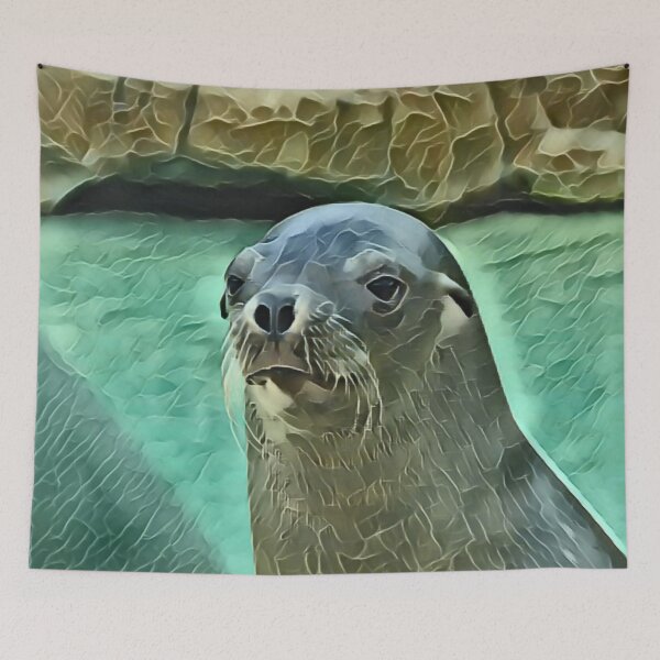 Item preview, Happy Seal In Gemstone designed and sold by Fearless-Fox.