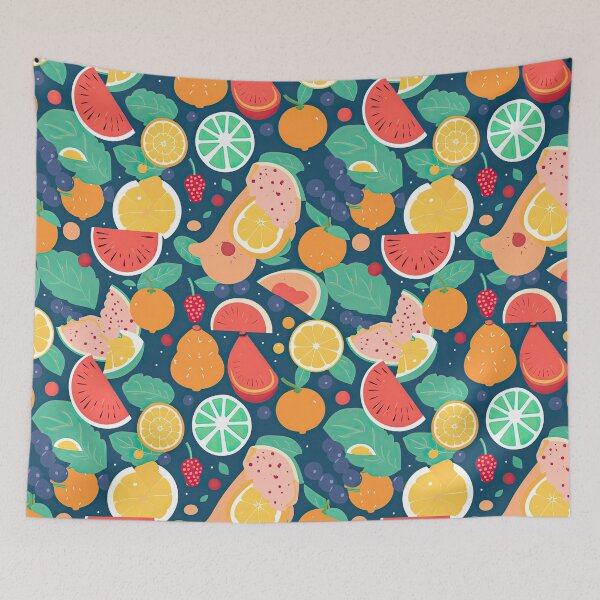 Item preview, Colorful Tropical Fruits Fruit Pattern designed and sold by Wonder Of Light.