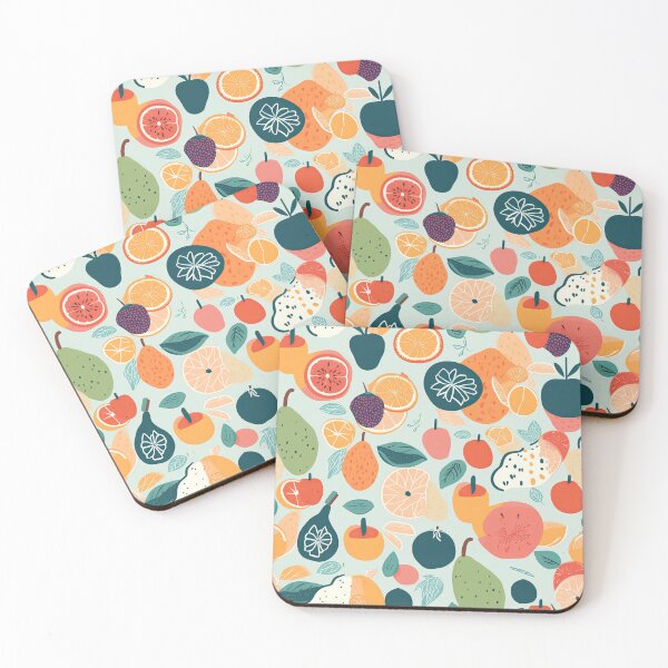 Item preview, Colorful Tropical Fruits Fruit Pattern designed and sold by Wonder Of Light.