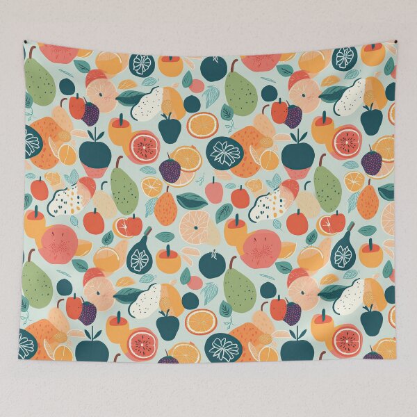 Item preview, Colorful Tropical Fruits Fruit Pattern designed and sold by Wonder Of Light.