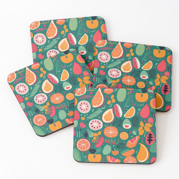 Item preview, Colorful Tropical Fruits Fruit Pattern designed and sold by Wonder Of Light.