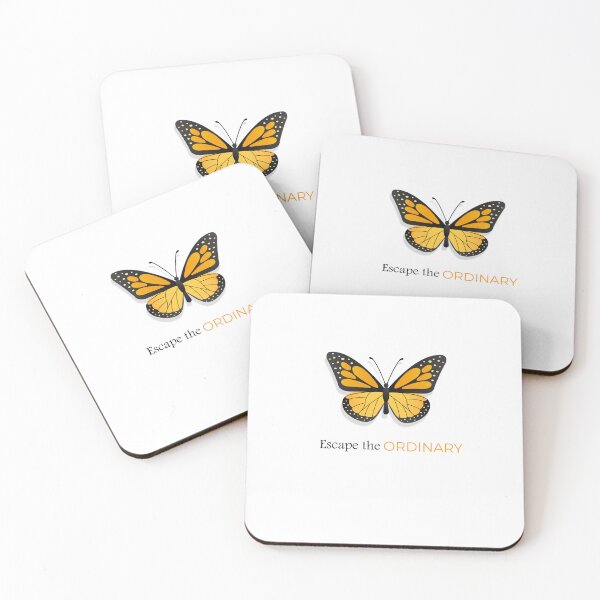 Item preview, Escape the Ordinary Butterfly Inspirational Motivational Quote  designed and sold by Yellowpixel.