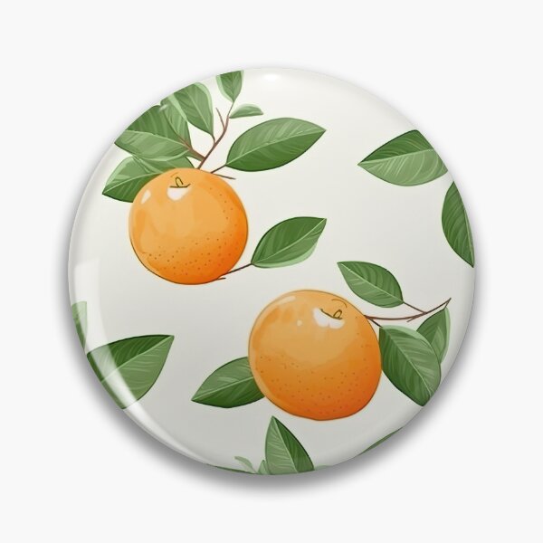 Item preview, Colorful Orange and Leaves Fruit Pattern designed and sold by Wonder Of Light.