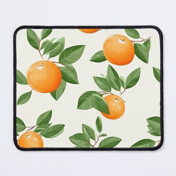 Item preview, Colorful Orange and Leaves Fruit Pattern designed and sold by Wonder Of Light.