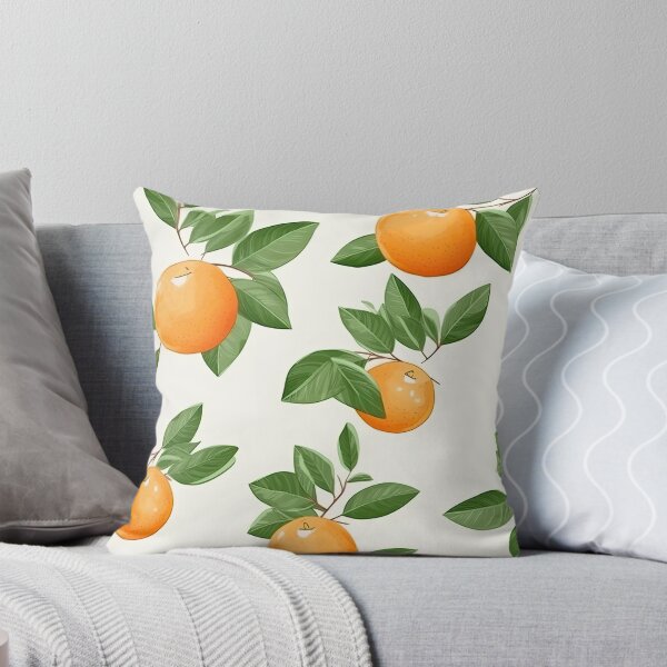 Item preview, Colorful Orange and Leaves Fruit Pattern designed and sold by Wonder Of Light.
