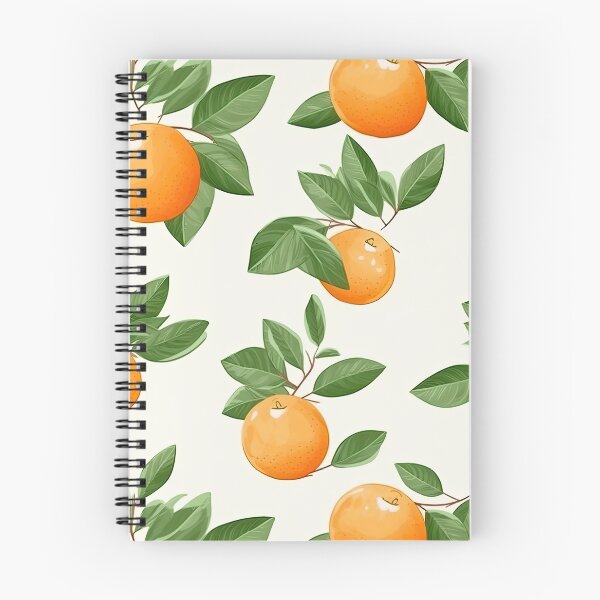 Item preview, Colorful Orange and Leaves Fruit Pattern designed and sold by Wonder Of Light.
