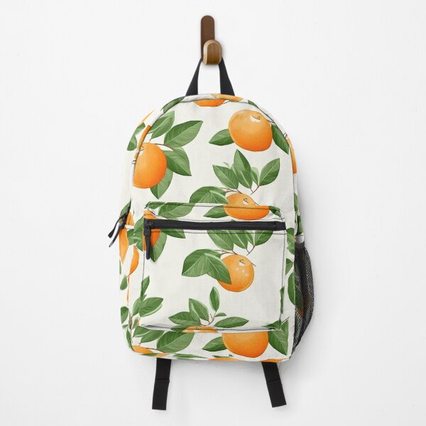 Item preview, Colorful Orange and Leaves Fruit Pattern designed and sold by Wonder Of Light.