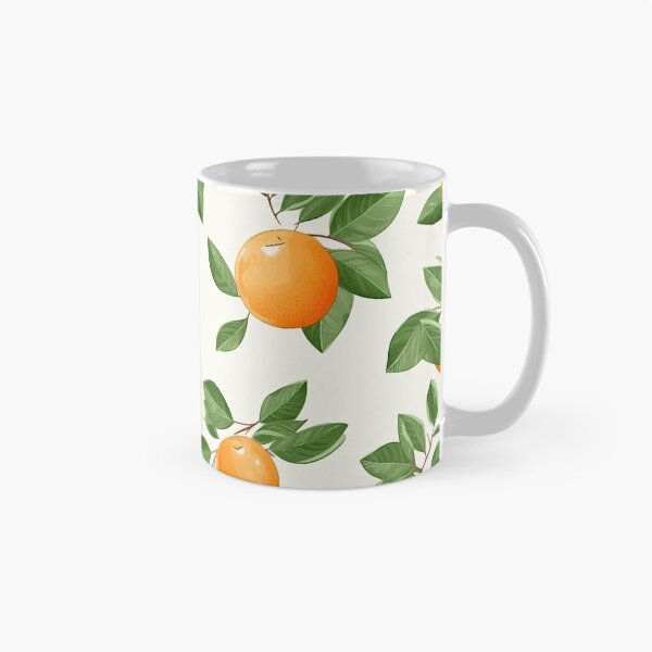 Item preview, Colorful Orange and Leaves Fruit Pattern designed and sold by Wonder Of Light.
