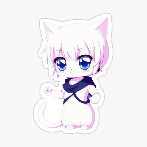 Сute chibi-cat character Sticker for Sale by Harmonysens