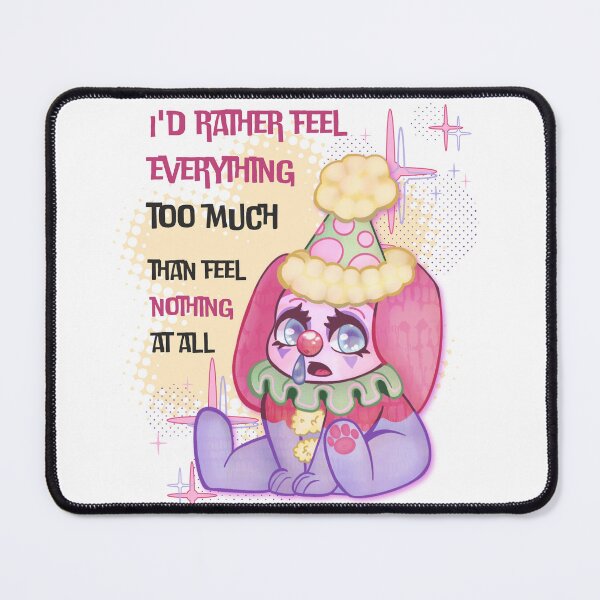 Item preview, I Feel Everything - Clowncore Bunny designed and sold by Strudelbee.
