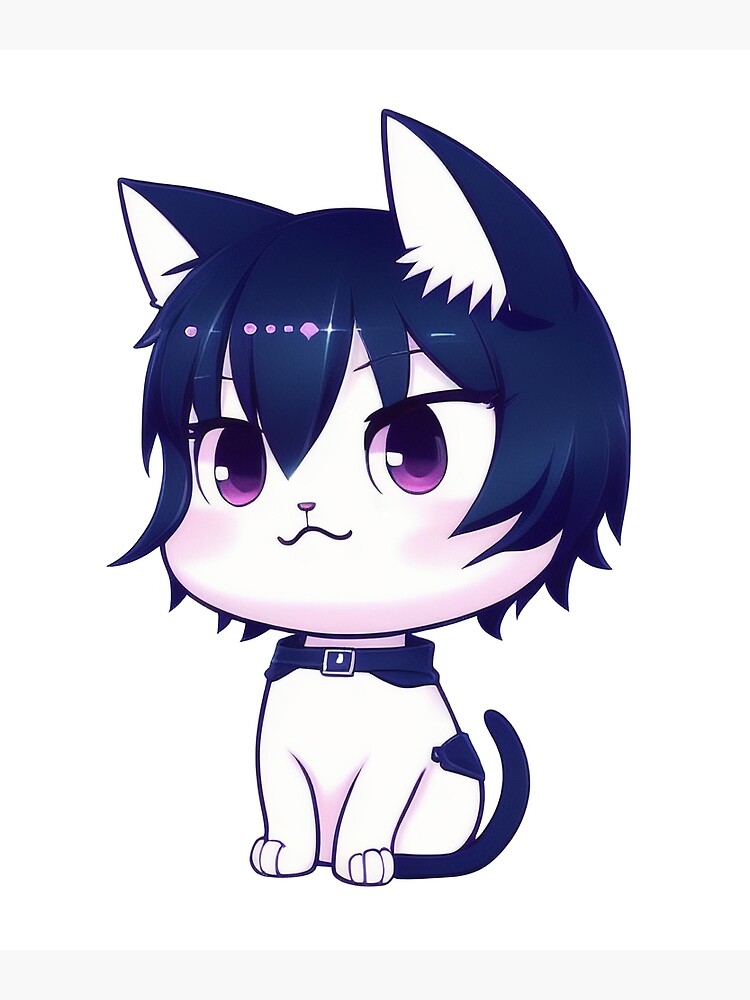 little Сute chibi-cat character | Poster