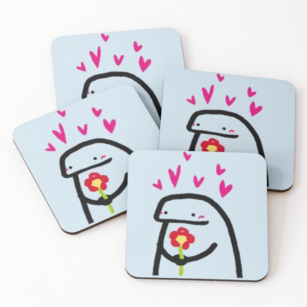 Item preview, Flork meme in love flower Long  designed and sold by SerenahillSS.