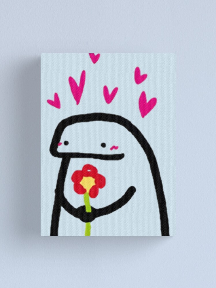 Flork in love meme pack, bundle Canvas Print for Sale by LatinoPower