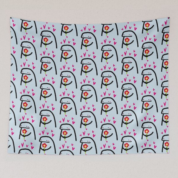 Item preview, Flork meme in love flower Long  designed and sold by SerenahillSS.