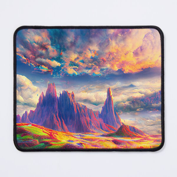 Item preview, Cloudy Mountains designed and sold by PinkParrotStore.