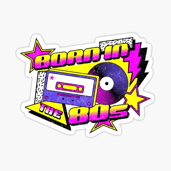 Nostalgic 90s Sticker Set. Graphic by FoxBrother · Creative Fabrica