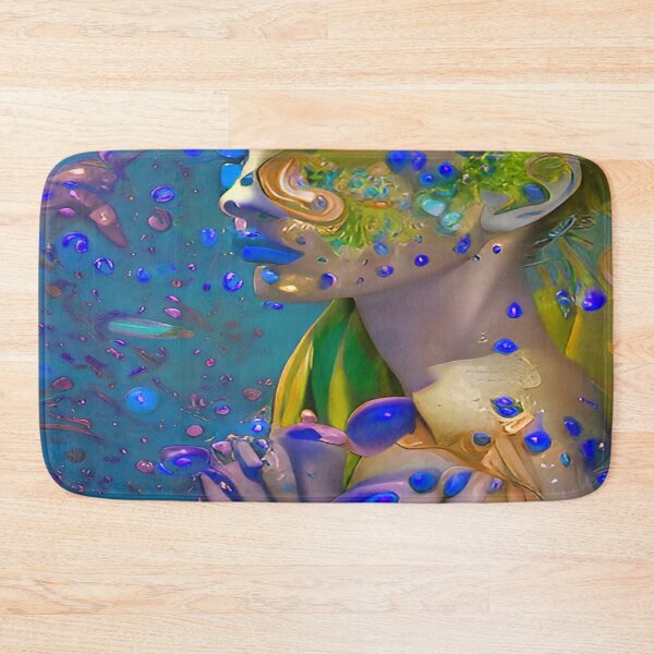 Item preview, Female Abstract Blue and Yellow Hair designed and sold by deniselynnimage.