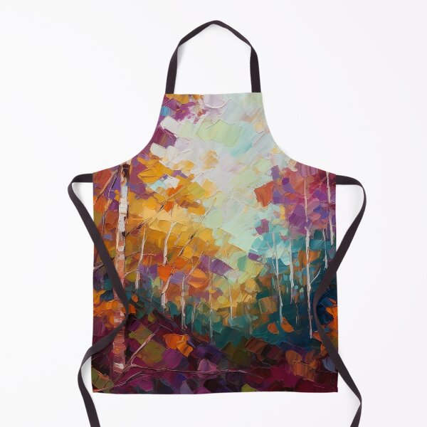 Item preview, Birch woods - impressionist painting designed and sold by Red Witch Art.