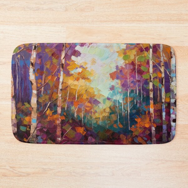 Item preview, Birch woods - impressionist painting designed and sold by Red Witch Art.