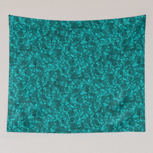 Item preview, Leaf Crystal Half-drop Teal Repeat 5748 designed and sold by Art in My Loft.