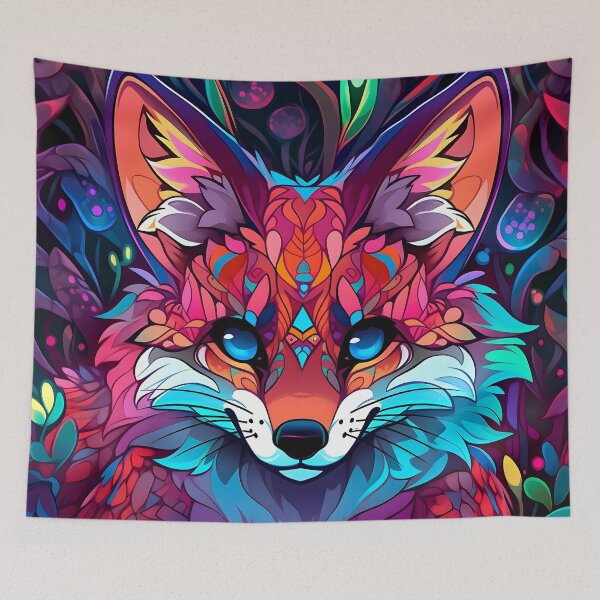 Item preview, Magic Rainbow Fox designed and sold by SecretDicer.