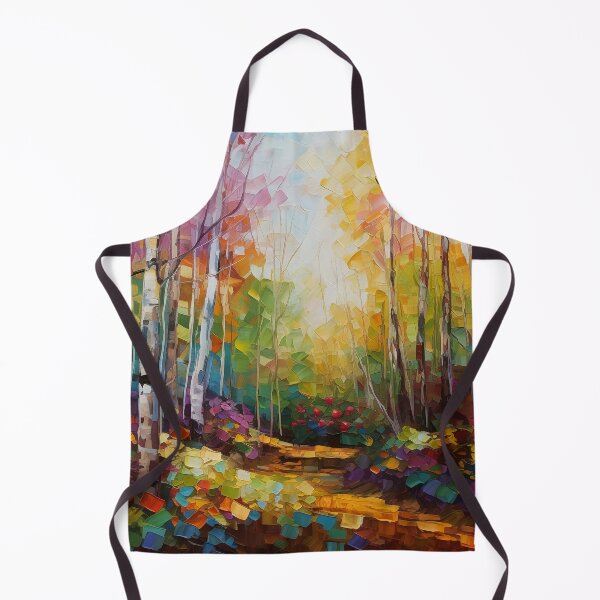Item preview, Birch woods - impressionist painting 2 designed and sold by Red Witch Art.