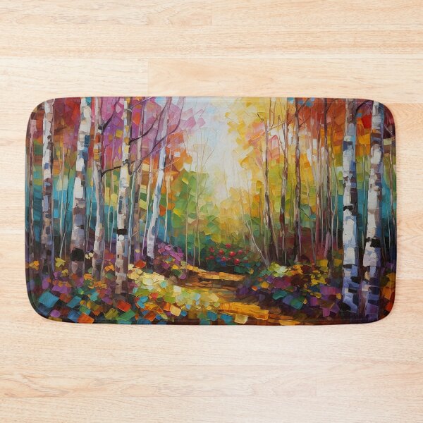 Item preview, Birch woods - impressionist painting 2 designed and sold by Red Witch Art.