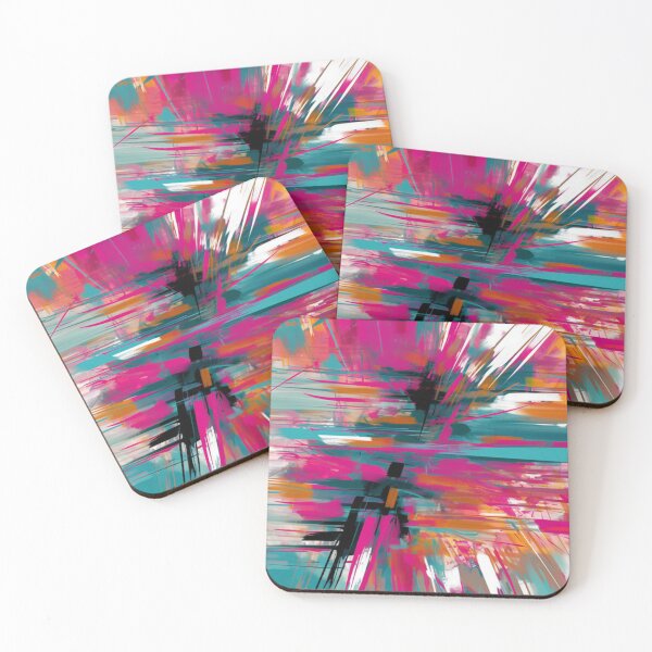 Item preview, Copy of Colorful abstract background pettern Color decorative element Geometric pop art designed and sold by PinkPinkArts.