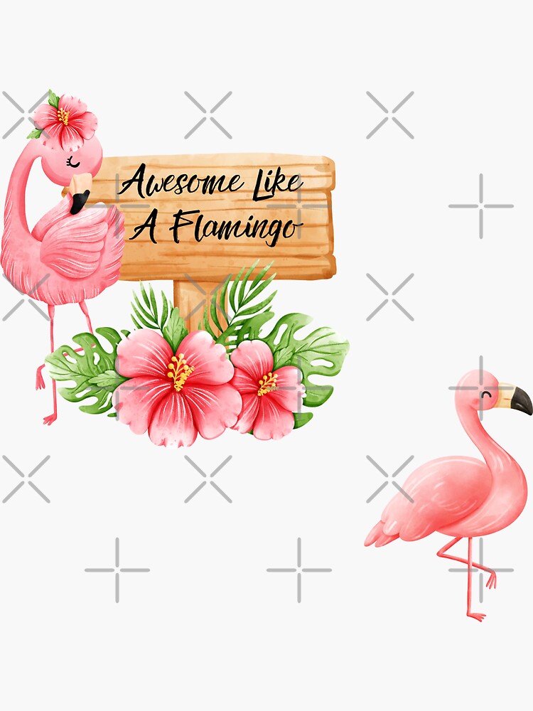 Stickers Flamant Rose