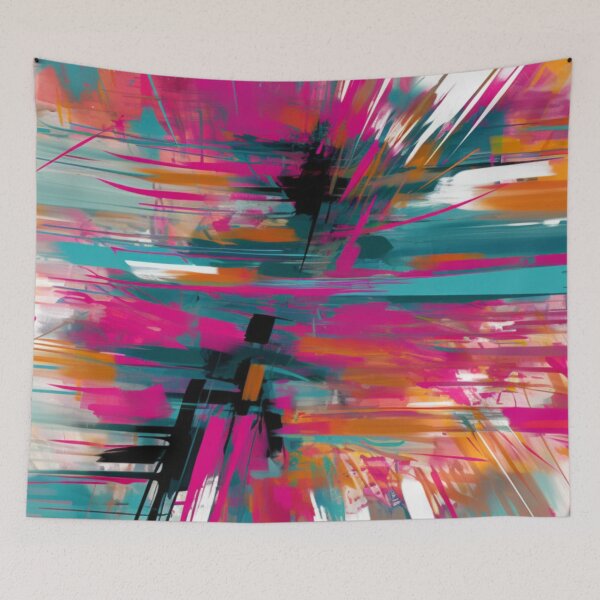 Item preview, Copy of Colorful abstract background pettern Color decorative element Geometric pop art designed and sold by PinkPinkArts.