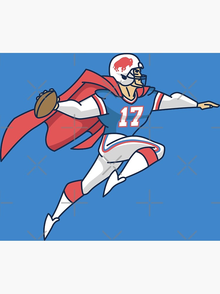 Josh Allen - Bills QB, Football illustration, Captain america, Superhero