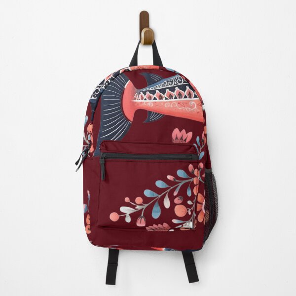 Item preview, Salmon - Scandinavian Folk Art Style designed and sold by StudioRedKoala.
