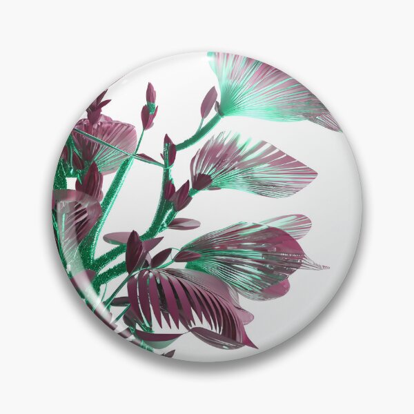 Item preview, Plants Green Leaves with Glimmering Pink Highlights designed and sold by deniselynnimage.