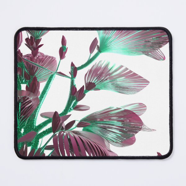 Item preview, Plants Green Leaves with Glimmering Pink Highlights designed and sold by deniselynnimage.