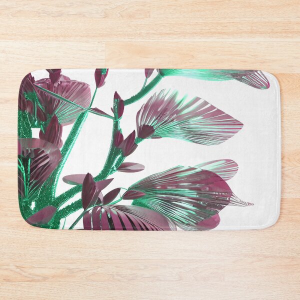 Item preview, Plants Green Leaves with Glimmering Pink Highlights designed and sold by deniselynnimage.