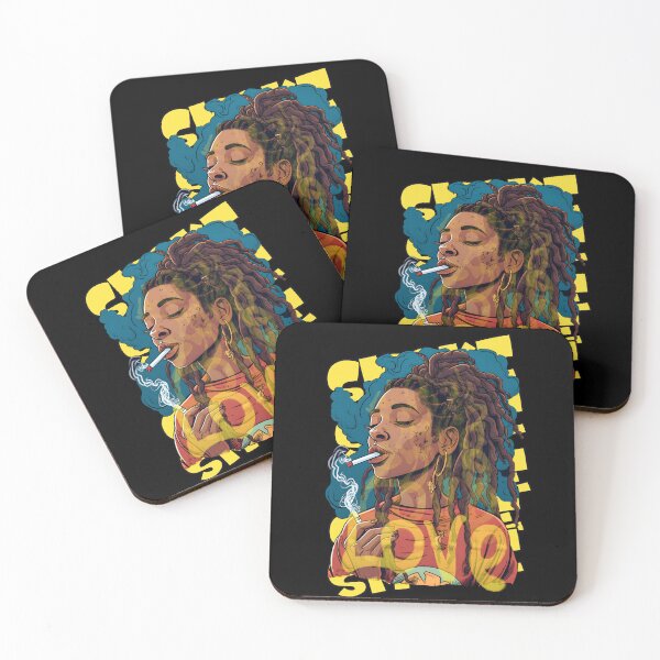 Item preview, Black Woman Smoking Love designed and sold by madeinexception.